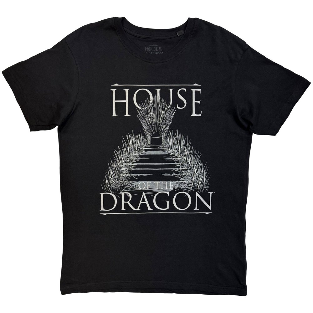 House of the Dragon - Iron Throne Herren TShirt - Schwarz